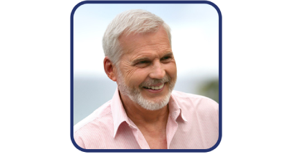 Ben T smiling after improved sleep using Protoflow for nighttime bathroom relief